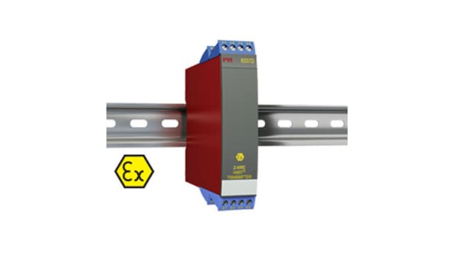 PR Electronics 6300 Temperature Transmitter Linear Resistance, RTD, Thermocouple, Voltage Input, 8 → 30 V dc | 6337D2B