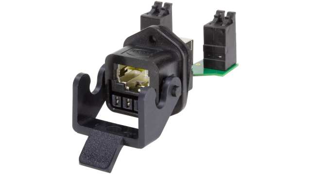 HARTING 09452 Series RJ45 Connector Female, Panel Mount, Cat6 Shielded Straight 12 Port 12 Way | 09452251760