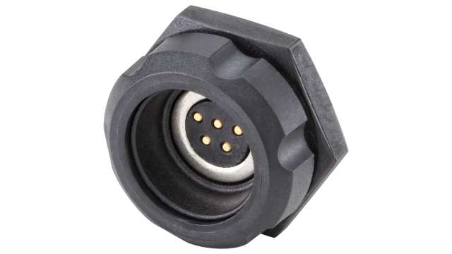 Rosenberger, RoDI Rosenberger Diagnostic Interface,  Straight Panel Mount 5  way Magnetic Connector, Brass  Contact | MF2K201-400L