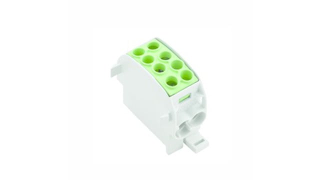 Weidmüller Distribution Block, 2 Way, 1 kV ac/dc, 202A, Green | 1561670000