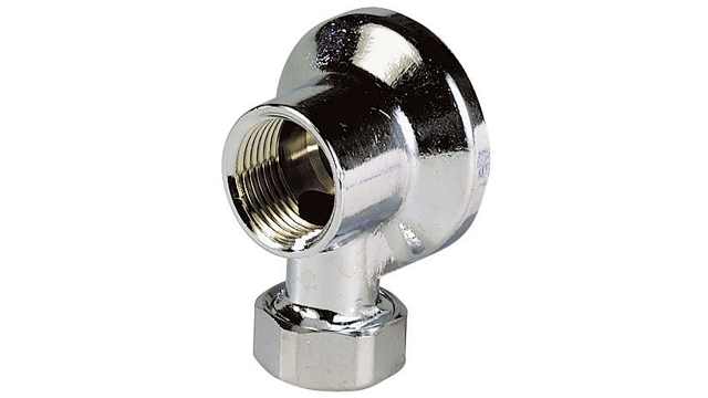 Sferaco Brass Pipe Fitting, Elbow Tap Adapter, Female 12.7 mm to Male 12.7 mm | 1311414