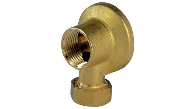 Sferaco Brass Pipe Fitting, Elbow 1/2 in BSP Male Tap Adapter, Female BSP 1/2 in to Male 1/2 in | 1314414