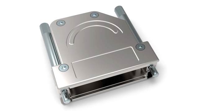 TE Connectivity Die Cast Zinc Angled D-Sub Backshell, 25 Way Strain Relief | 1-2308342-6