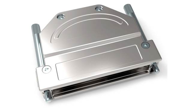 TE Connectivity Die Cast Zinc Angled D-Sub Backshell Strain Relief | 1-2308345-6