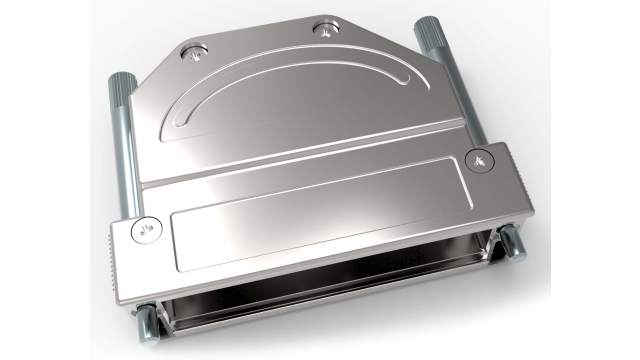 TE Connectivity Die Cast Zinc Angled D-Sub Backshell Strain Relief | 1-2308346-6