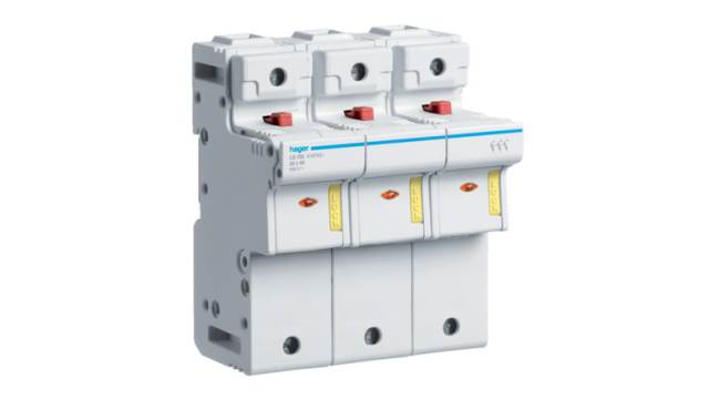 Hager 50A Rail Mount Fuse Holder for 14 x 51mm Fuse, 1P, 690V ac | LS612