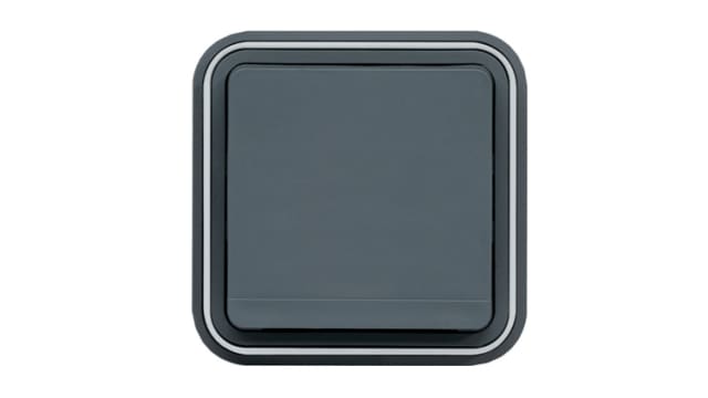 Hager cubyko Grey 1 Gang Plug Socket, 16 A Outdoor | WNE100