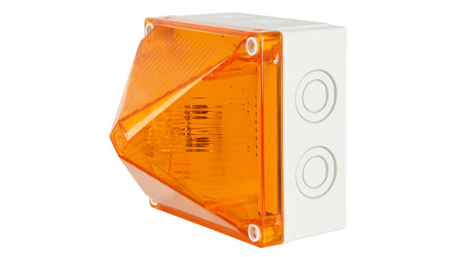 Moflash X700 Synchronous Series Amber Flashing Beacon, 230 V ac, Surface Mount, Wall Mount, Xenon Bulb, IP66, IP67 | X700-22-01