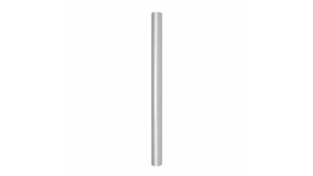 Patlite Silver Non-threaded Pole for use with NE-IL Series, SL, NE-A, SK, SF, LR | POLE22-0300AN