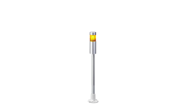 Patlite LR4 Series Coloured Signal Tower, 1 Lights, 24 V dc, Pole Mount | LR4-102PJNU-Y
