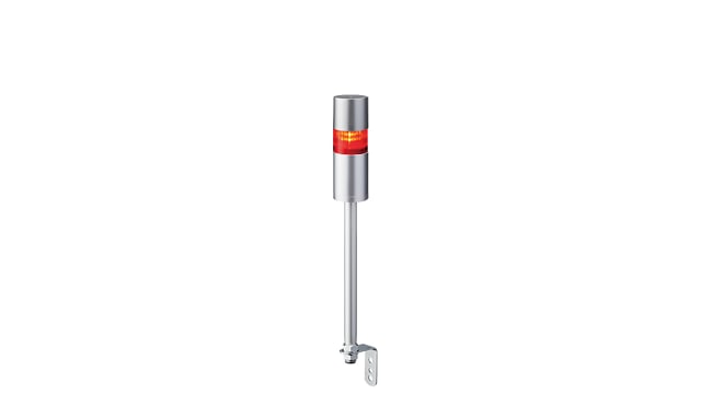 Patlite LR6 Series Coloured Buzzer Signal Tower, 1 Lights, 24 V dc, Pole Mount | LR6-102LJBU-R