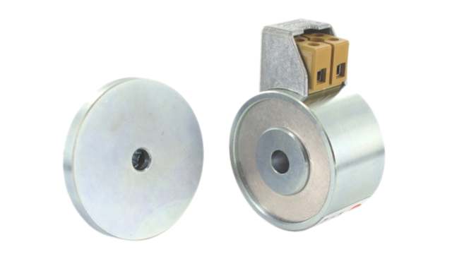 Mecalectro Disc Magnet 48 mm Threaded Hole, 50 daN Pull 48 mm | P51844