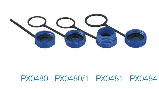 Bulgin 400 Circular Connector Dust Cap IP68 Rated, Nitrile, Polyamide, Copper Alloy, Polyurethane | PX0480