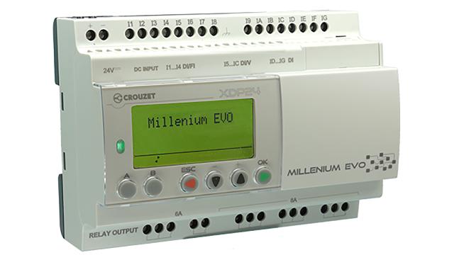 Crouzet Millenium Evo Series PLC CPU for Use with PLC, Relay Output, 16 (Digital)-Input, Digital Input | 88975101