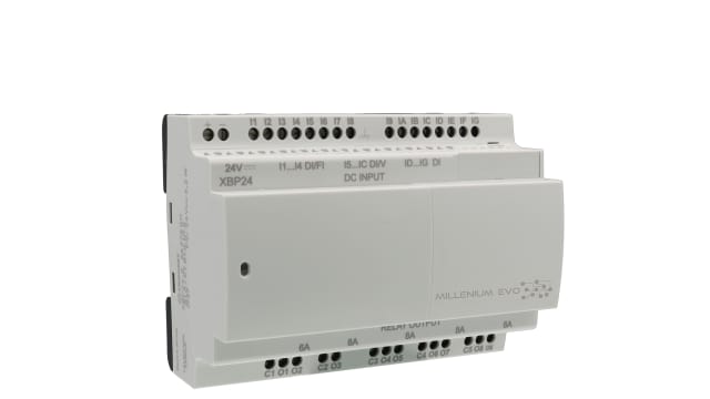 Crouzet Millenium Evo Series PLC CPU for Use with PLC, Relay Output, 16 (Digital)-Input, Digital Input | 88975001