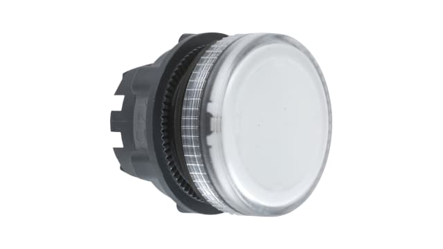 Schneider Electric Clear Pilot Light Head, 22 mm Cutout Harmony XB5 Series | ZB5AV07