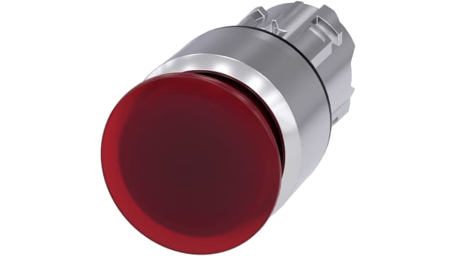 Siemens SIRIUS ACT Series Red Latching Push Button Switch, 22 mm Cutout, IP66, IP67, IP69K | 3SU1051-1AA20-0AA0