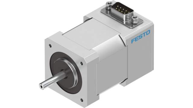 Festo EMMS Series Hybrid Stepper Motor 48 V, 0.5 Nm Torque, 1.8 °, 5 mm Shaft | EMMS-ST-42-S-S-G2