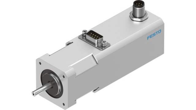 Festo EMMS Series Hybrid Stepper Motor 48 V, 0.5 Nm Torque, 1.8 °, 5 mm Shaft | EMMS-ST-42-S-SEB-G2
