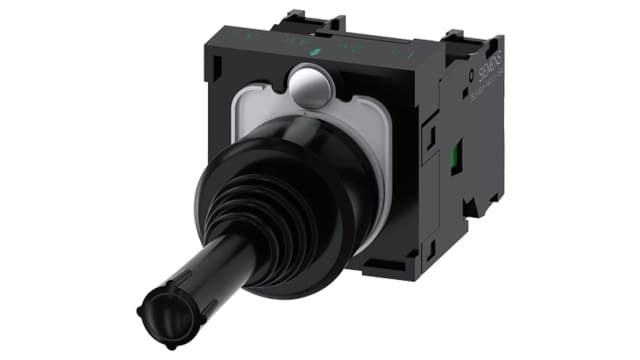 Siemens Joystick Switch Round, IP20, IP65, IP67 5 → 500V ac/dc | 3SU1100-7AA10-1NA0