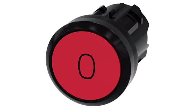 Siemens SIRIUS ACT Series Red Momentary Push Button Head, 22 mm Cutout, IP66, IP69K, IP67 | 3SU1000-0AB20-0AD0