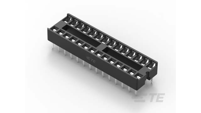 TE Connectivity 2.54 mm Pitch Straight 28 Way, Through Hole Stamped Pin Ladder DIL Socket, 1A | 1-2199298-9