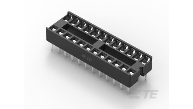 TE Connectivity 2.54 mm Pitch Straight 24 Way, Through Hole Stamped Pin Ladder DIL Socket, 1A | 1-2199298-8
