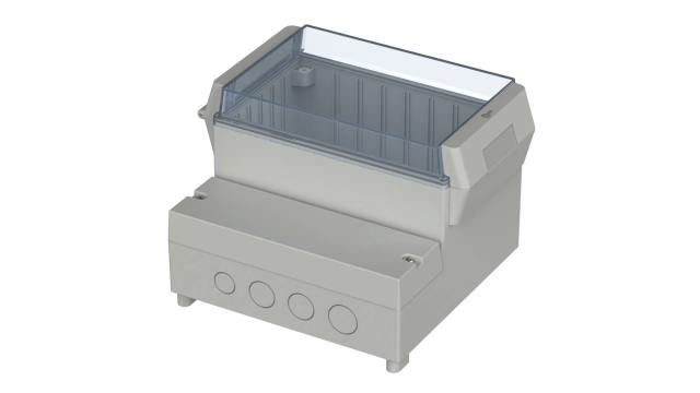 Bopla RegloCard-Plus Series Polycarbonate, ABS Wall Box, IP65 Transparent Door, 166 mm x 161 mm x 121 mm | 41170109 RCP 1700