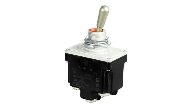 Honeywell Toggle Switch, Bushing Mount, On-(On), DPDT, Screw Terminal, 125V ac | 2TL1-8