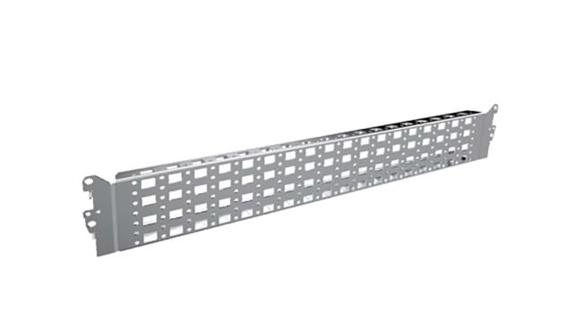 Rittal Stainless Steel Cable Management Panel Punched Section for Use with Individual Interior Installation of the | 8100732