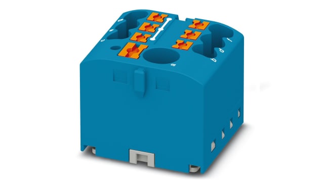 Phoenix Contact Distribution Block, 7 Way, 450 V, 57A, Blue | 3273332