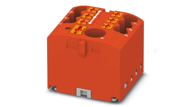 Phoenix Contact Distribution Block, 7 Way, 450 V, 57A, Red | 3273334