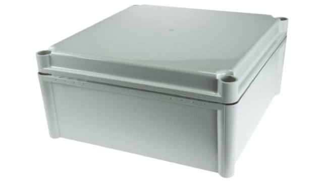 Fibox SOLID PC Series Grey Grey Lid Polycarbonate Enclosure, IP67, IK09, IK08 130 mm, 278 mm, 278 mm | PC 2828 13 G ENCLOSURE