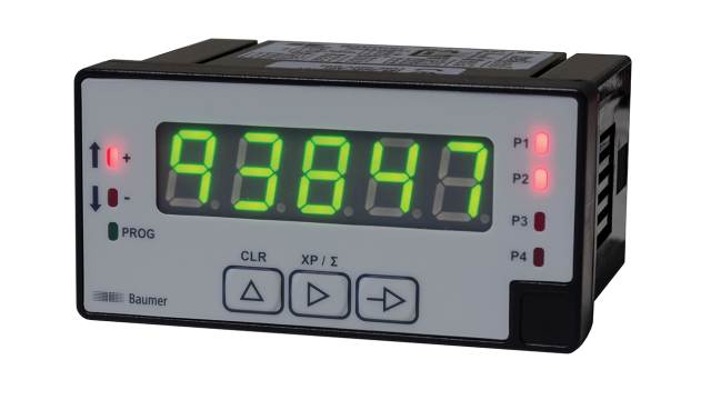 Baumer NE1218 Counter, 5 Digit LED, 15kHz, 10.5 → 70 V dc, 21 → 53 V ac | NE1218.0B5AX01