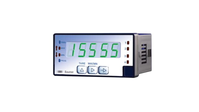 Baumer PA418 LED Digital Panel Multifunction Meter for Power, Current, Voltage,  45 mm  x 92 mm | PA418.065AX01