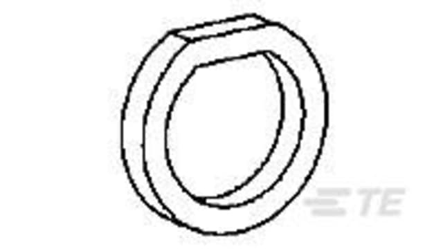 TE Connectivity Circular Connector Seal Seal, Shell Size 8 mm diameter 15.3 mm for use with Miniature Circular Plastic | 1445420-1