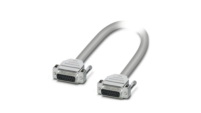 Phoenix Contact Female 15 Pin D-sub to Female 15 Pin D-sub Serial Cable, 1m | 1066597