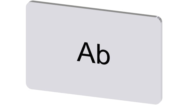 Siemens Labelling Plate | 3SU1900-0AD81-0AE0
