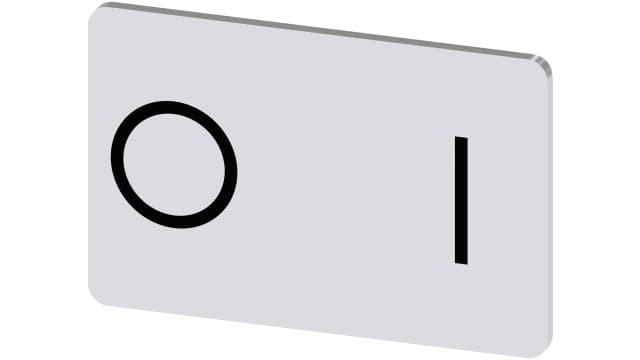 Siemens Labelling Plate | 3SU1900-0AD81-0QG0