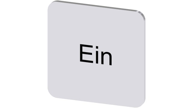 Siemens Labelling Plate | 3SU1900-0AF81-0AB0