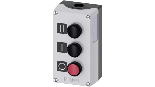 Siemens Control Station Switch, Plastic, IP69, IP67, IP66 | 3SU1803-0AD00-2AB1