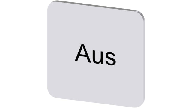 Siemens Labelling Plate | 3SU1900-0AF81-0AC0