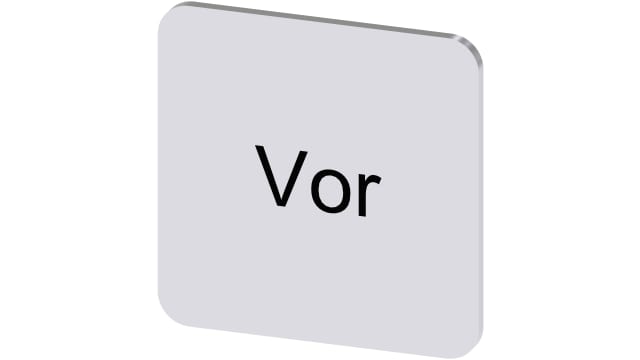 Siemens Labelling Plate | 3SU1900-0AF81-0AF0