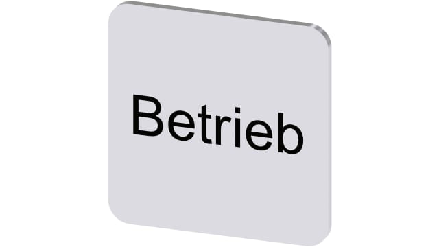 Siemens Labelling Plate | 3SU1900-0AF81-0AP0