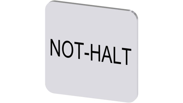 Siemens Labelling Plate | 3SU1900-0AF81-0AT0