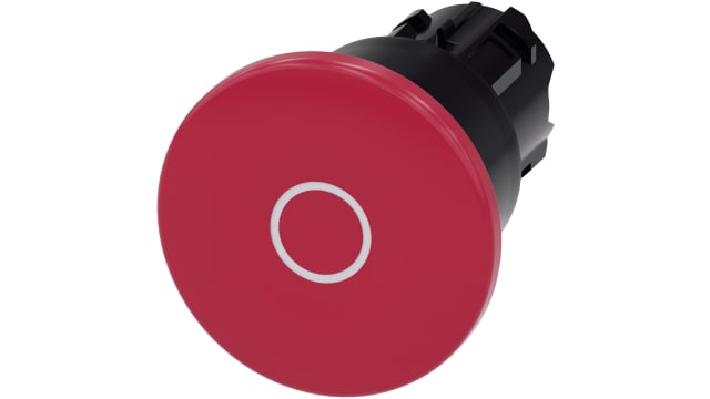 Siemens SIRIUS ACT Series Red Latching Push Button Head, 22 mm Cutout, IP69K, IP67, IP66 | 3SU1000-1BA20-0AD0