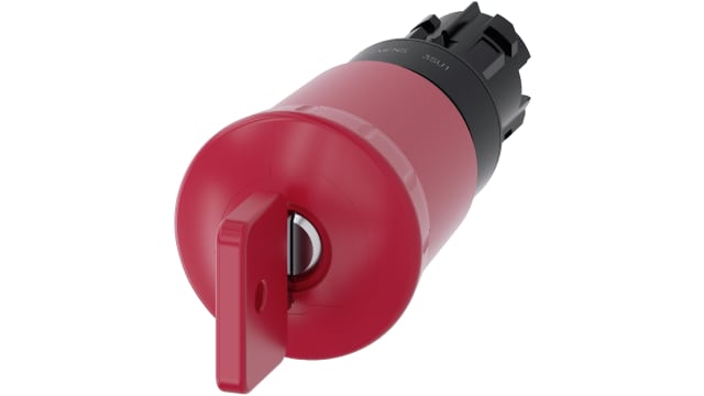 Siemens SIRIUS ACT 3SU10 Series, Key Release, Emergency Stop Push Button Head | 3SU1000-1HQ20-0AA0