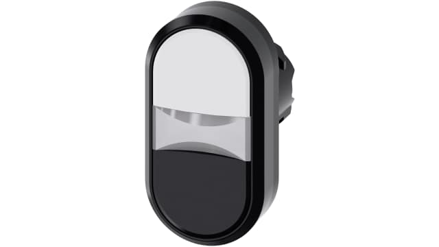 Siemens SIRIUS ACT Series White, Black Momentary Push Button Switch, 22 mm Cutout, IP69K, IP66, IP67 | 3SU1000-3AB61-0AA0