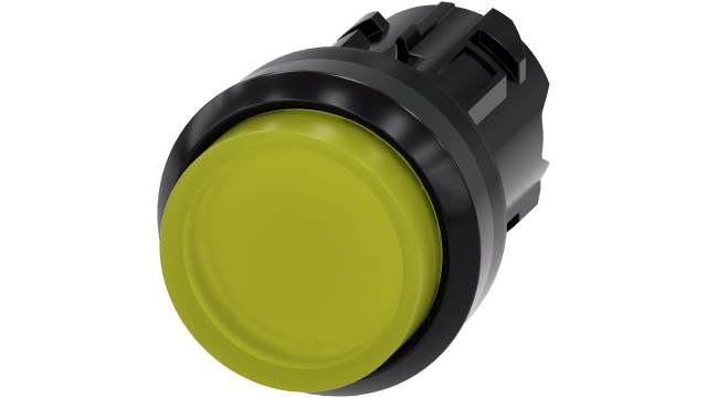 Siemens SIRIUS ACT Series Yellow Momentary Push Button Head, 22 mm Cutout, IP67, IP69K, IP66 | 3SU1001-0BB30-0AA0