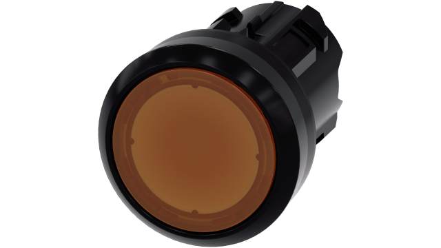 Siemens SIRIUS ACT Series Amber Momentary Push Button Head, 22 mm Cutout, IP66, IP67, IP69K | 3SU1001-0AB00-0AA0